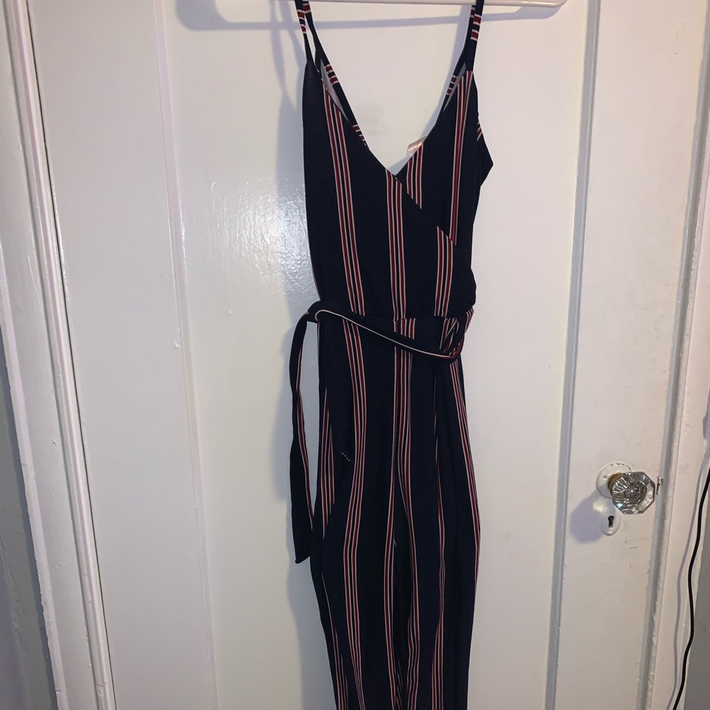 striped jumpsuit